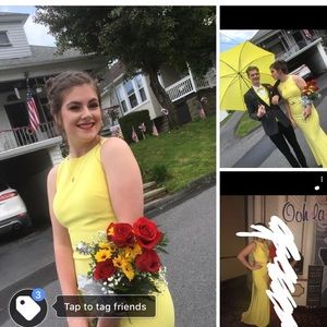Yellow prom dress
